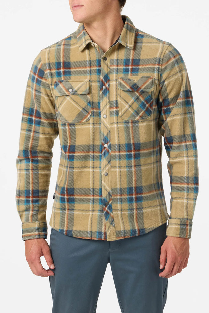 Oneill Mens Shirt Glacier Plaid Superfleece