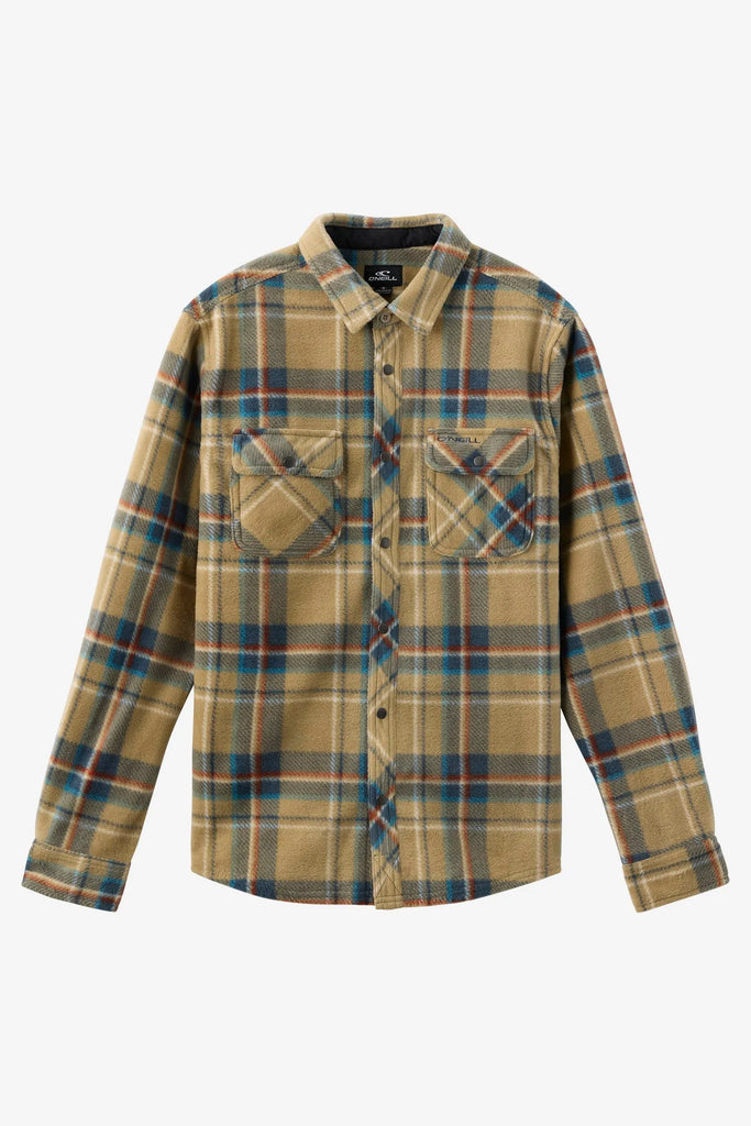 Oneill Mens Shirt Glacier Plaid Superfleece