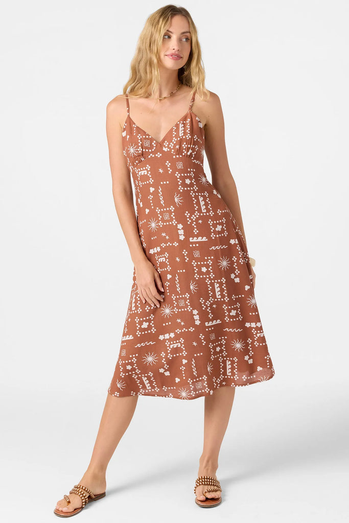 Oneill Womens Dress Darleen Midi