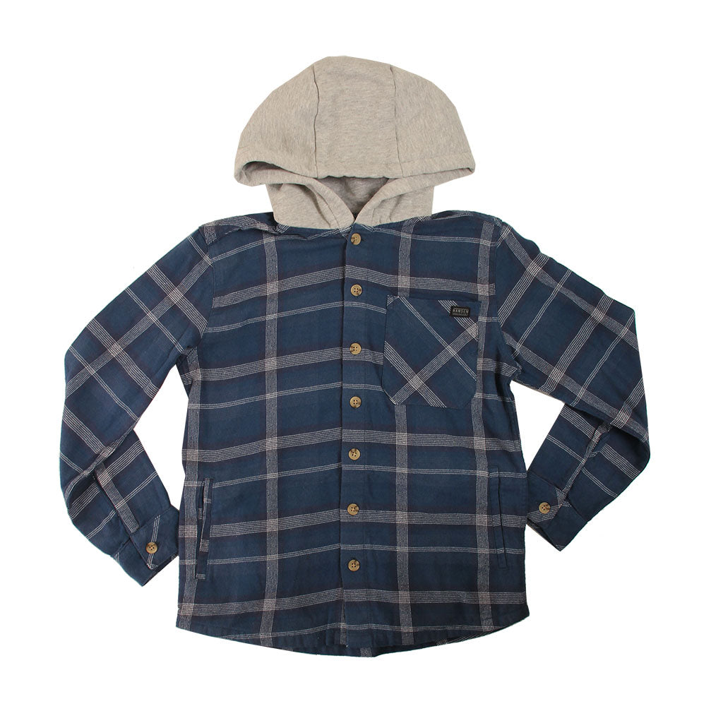 Hansen Kids Shirt Boys Clark Hooded Flannel