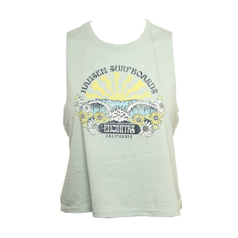 Hansen Womens Tank Top Flower Power
