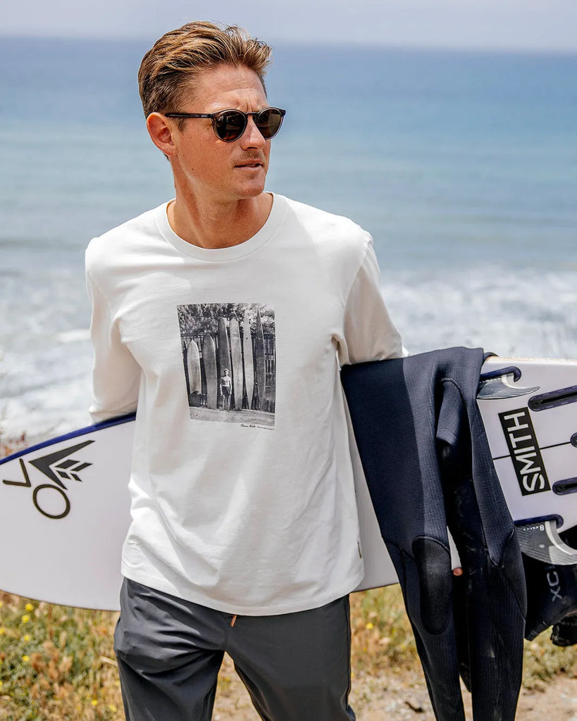 Outerknown Mens Shirt Tom Blake x Outerknown Quiver Long Sleeve