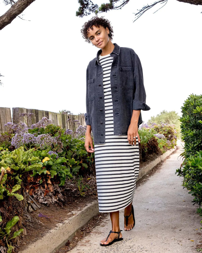 Outerknown Womens Dress The Big Heavy Muscle Tee Dress