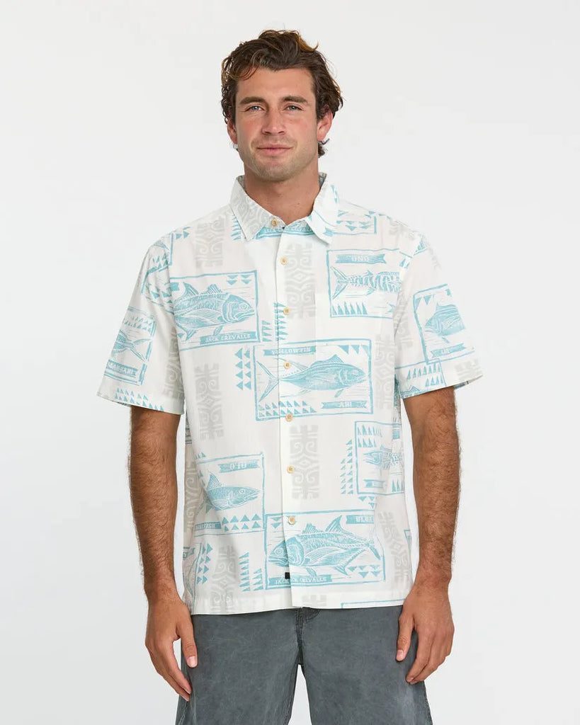 Quiksilver Waterman Mens Woven Block Fish