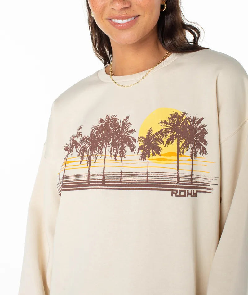 Roxy Womens Sweatshirt Morning Hike Crewneck