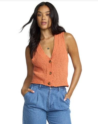 Billabong Womens Tank Top Gia Sweater Tank