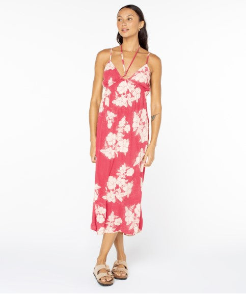 Roxy Womens Dress Sunshine Crush Midi