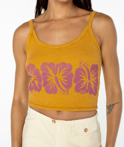 Roxy Womens Tank Top Flower Block Wanderer