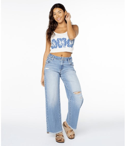 Roxy Womens Tank Top Flower Block Wanderer