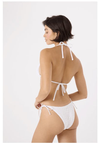 Roxy Womens Bikini Bottoms Crochet Tie Side Cheeky