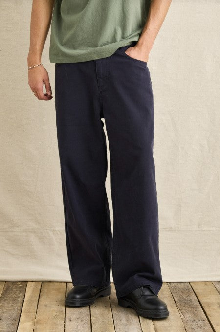 Rhythm Mens Pants Relaxed Wash Canvas