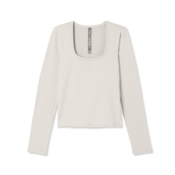 Vuori Womens Shirt Long Sleeve Halo Essential Scoop