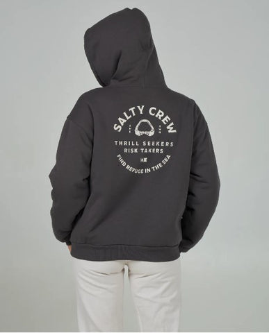 Salty Crew Womens Sweatshirt Chompers Zip Sherpa Hoodie