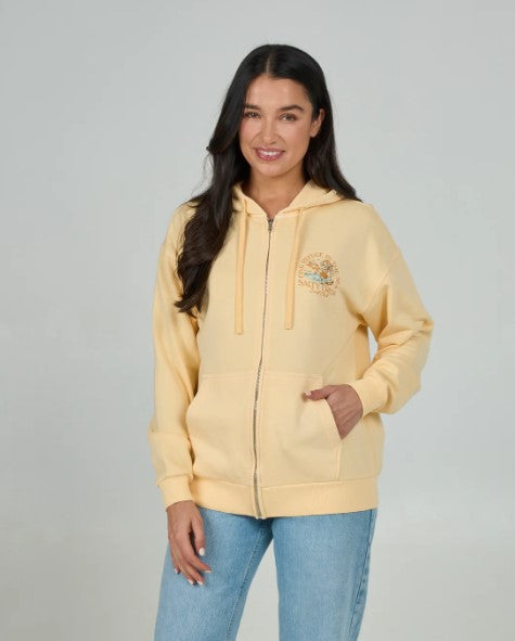 Salty Crew Womens Sweatshirt Surf Club Zip Hoodie