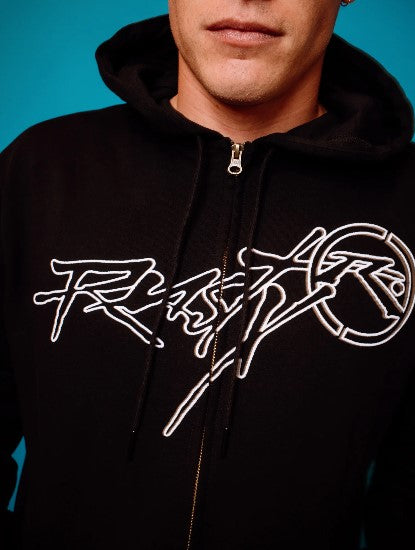 Rusty Mens Sweatshirt Hoodus Zip Thru Hooded Fleece