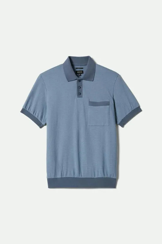 Brixton Mens Knit Weekend Herringbone Polo