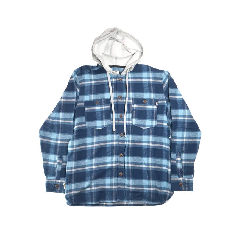 Instinct Mens Shirt Idyllwild Hooded Flannel