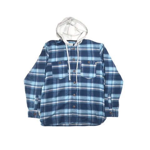 Instinct Mens Shirt Idyllwild Hooded Flannel