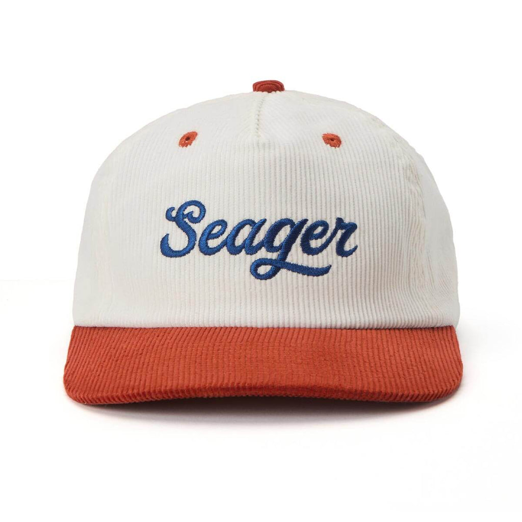 Seager Hat Big Red White Blue Corduroy Snapback