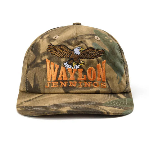 Seager X Waylon Jennings Hat Eagle Snapback Camo