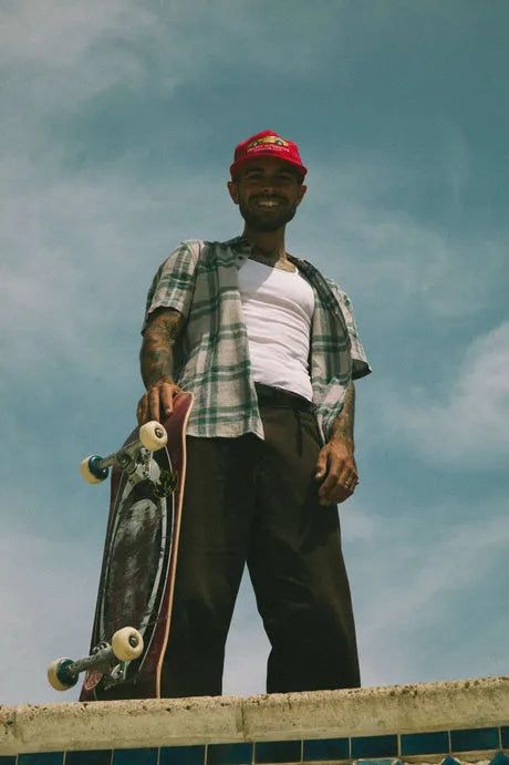 Brixton Mens Woven Charter Linen Blend